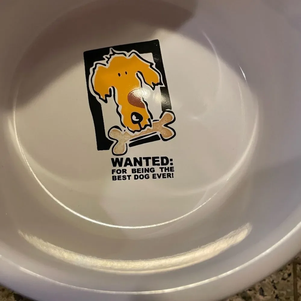 Mug Shots Signature Stoneware Dog Bowl 6 inch